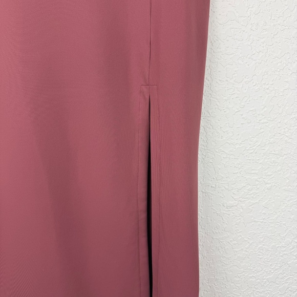 Susana Monaco Womens Midi Malbec Wine Slit Pencil Skirt Small - Picture 6 of 9